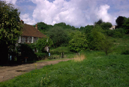 Old road to Lane End - Folly Cottages